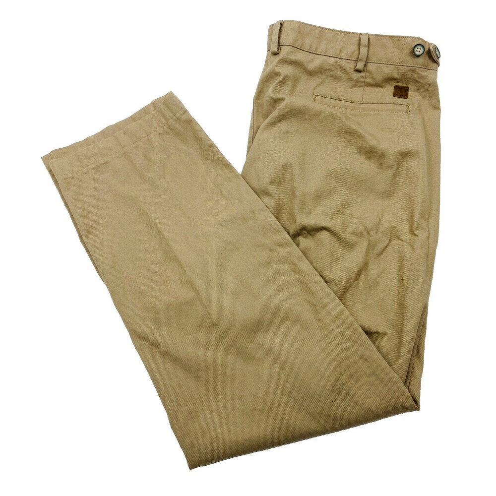 PARK AVENUE Mens 38x29 Tan Super Soft  Cotton Khaki/Chino Pants/Trousers
